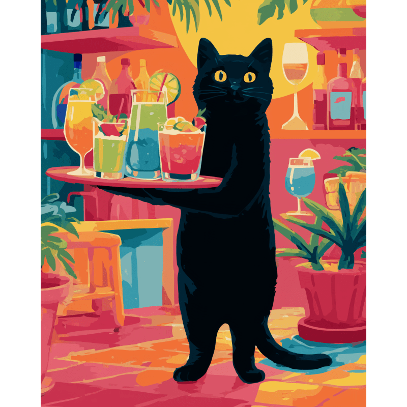 A Barman Cat | Paint by Numbers