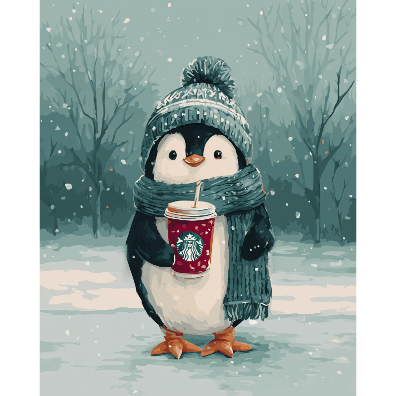Cozy Winter Sip | Paint by Numbers