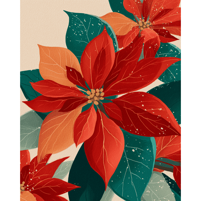 Bloom of December | Paint by Numbers