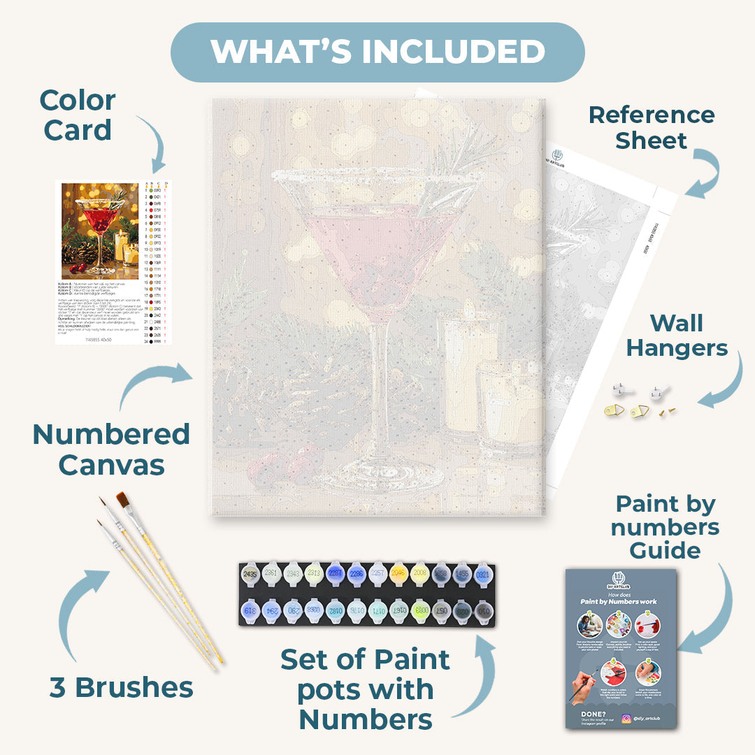 Christmas Cosmopolitan | Paint by Numbers