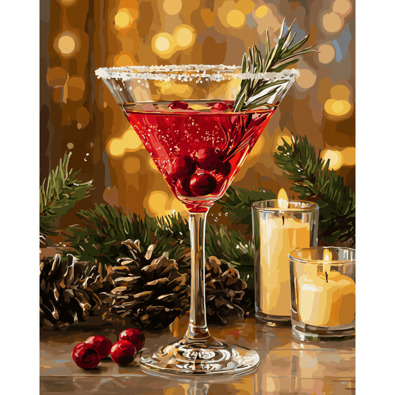 Christmas Cosmopolitan | Paint by Numbers