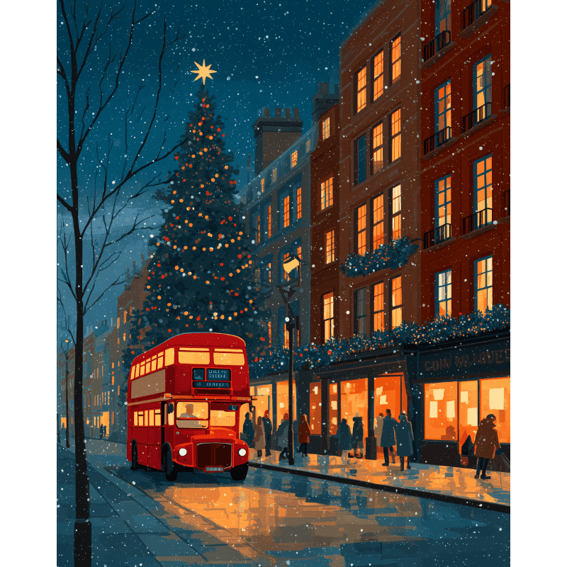 Christmas Eve in London | Paint by Numbers