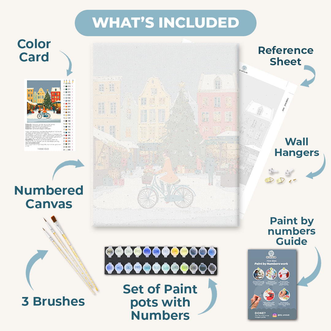 Christmas Market Set | Paint by Numbers