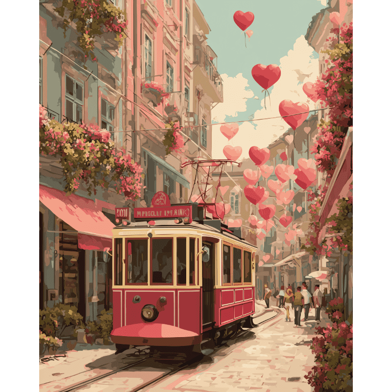 Tram to Love | Paint by Numbers
