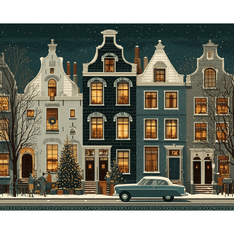 Lights of Amsterdam | Paint by Numbers
