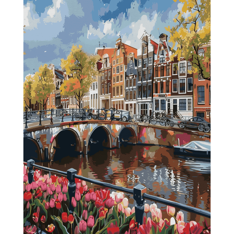 Romantic Canal | Paint by Numbers