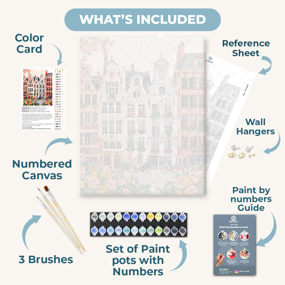 Belgium City | Paint by Numbers