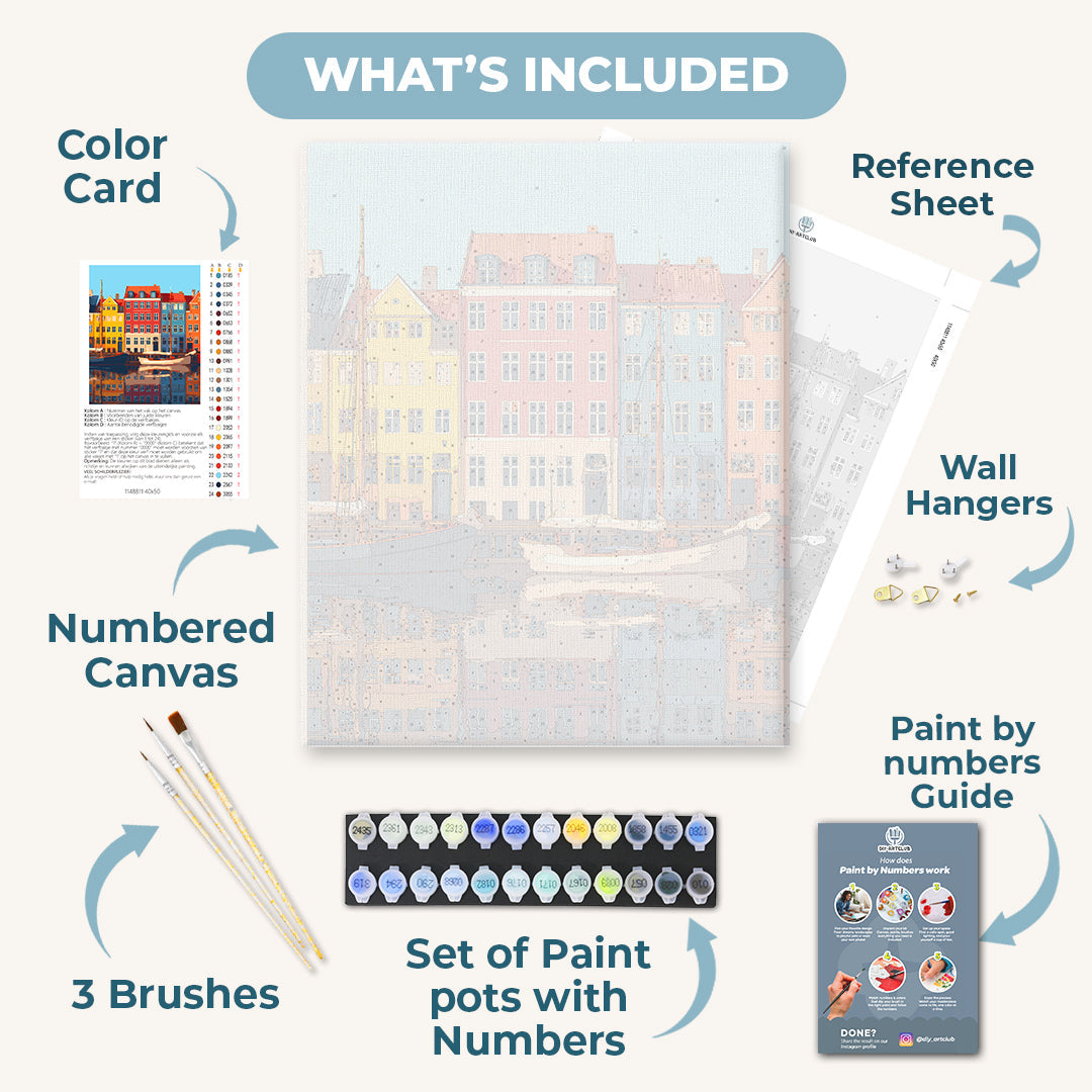 Colorful Copenhagen | Paint by Numbers