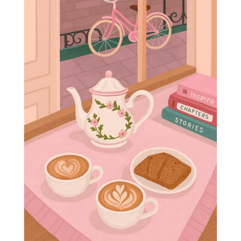 Romantic Cafe | Paint by Numbers