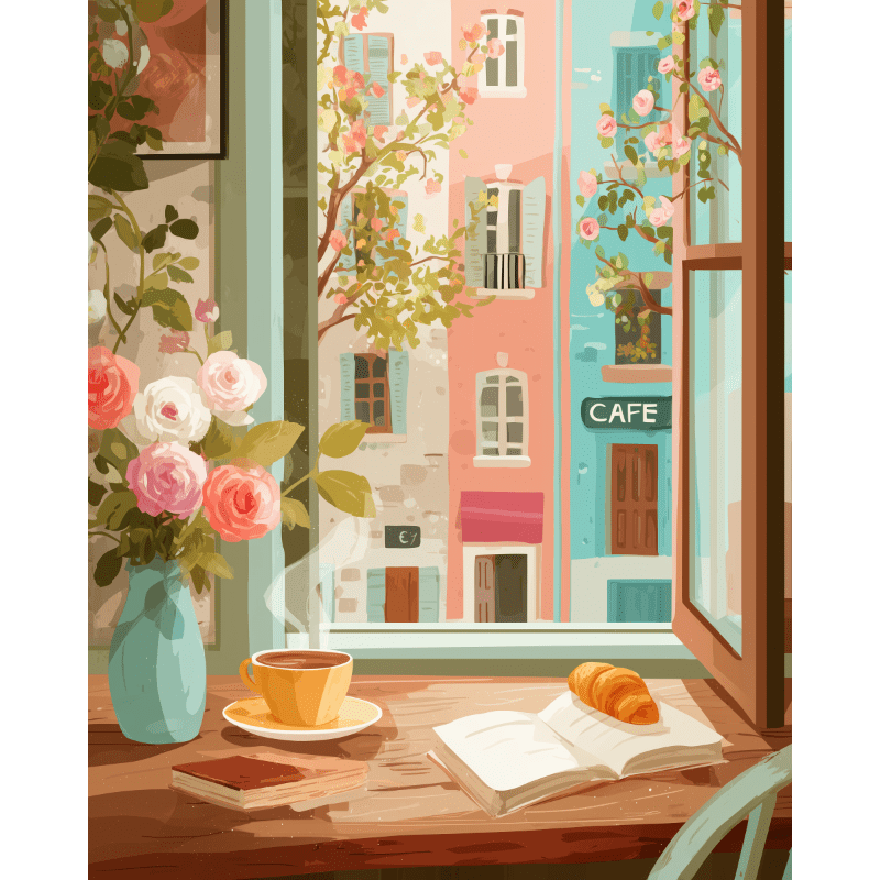 A writer's morning | Paint by Numbers