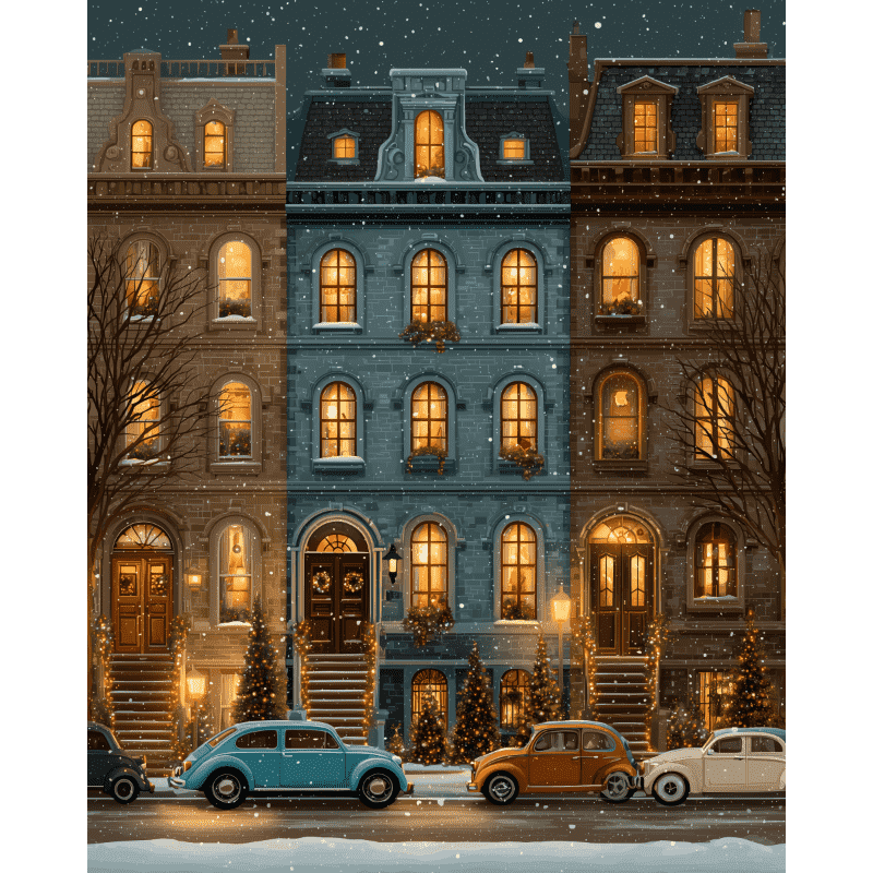 Charming Neighborhood | Paint by Numbers