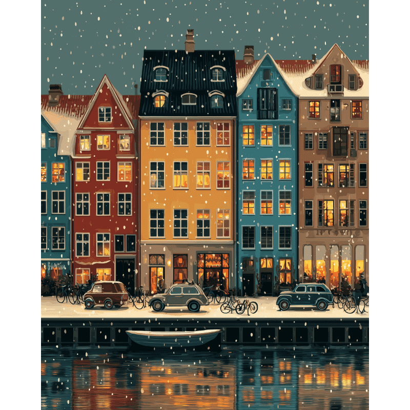 Winter in Copenhagen | Paint by Numbers