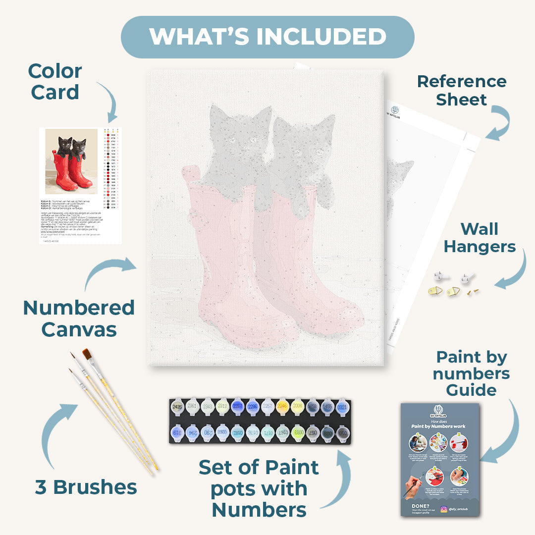 Pair of Cuteness Set | Paint by Numbers