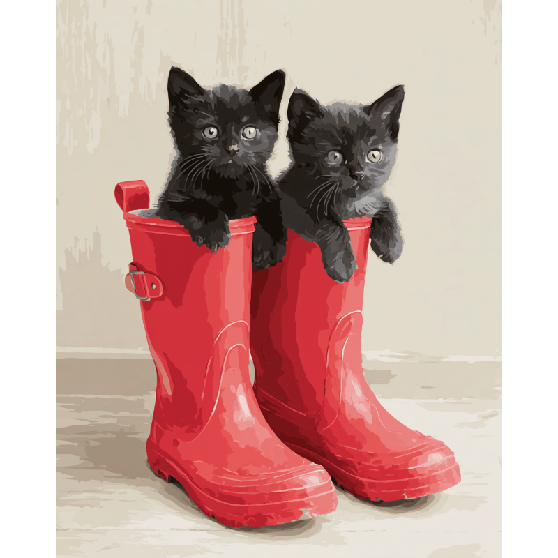 Pair of Cuteness Set | Paint by Numbers