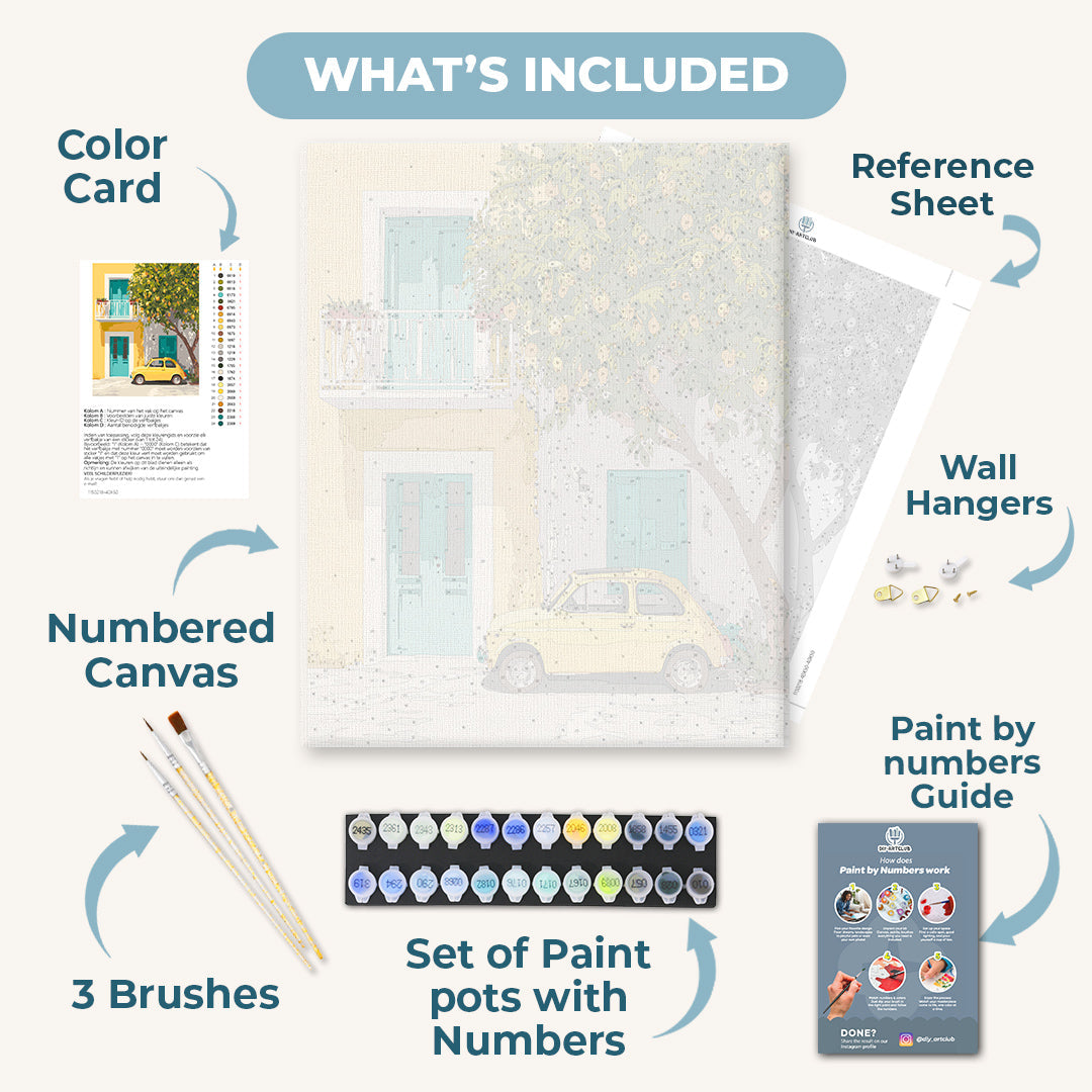 Mediterranean Entrance | Paint by Numbers