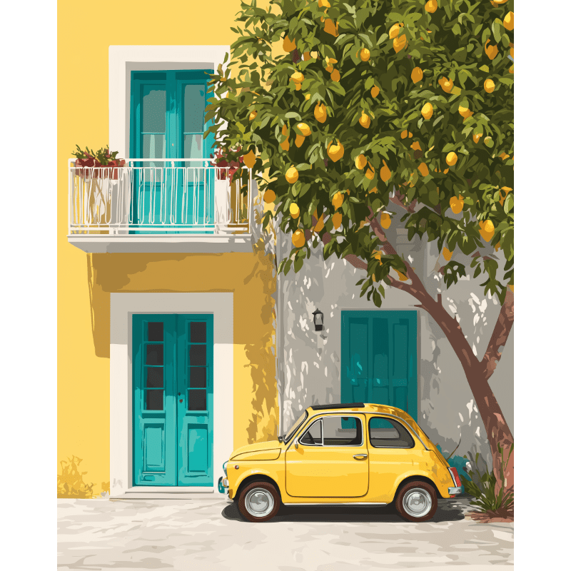 Mediterranean Entrance | Paint by Numbers