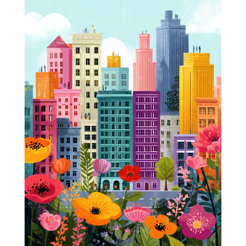 Metropolitan Bloom | Paint by Numbers
