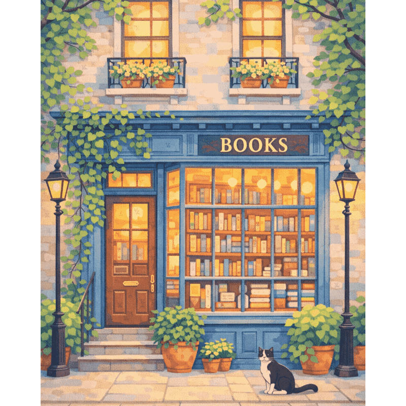 Secret Bookstore | Paint by Numbers