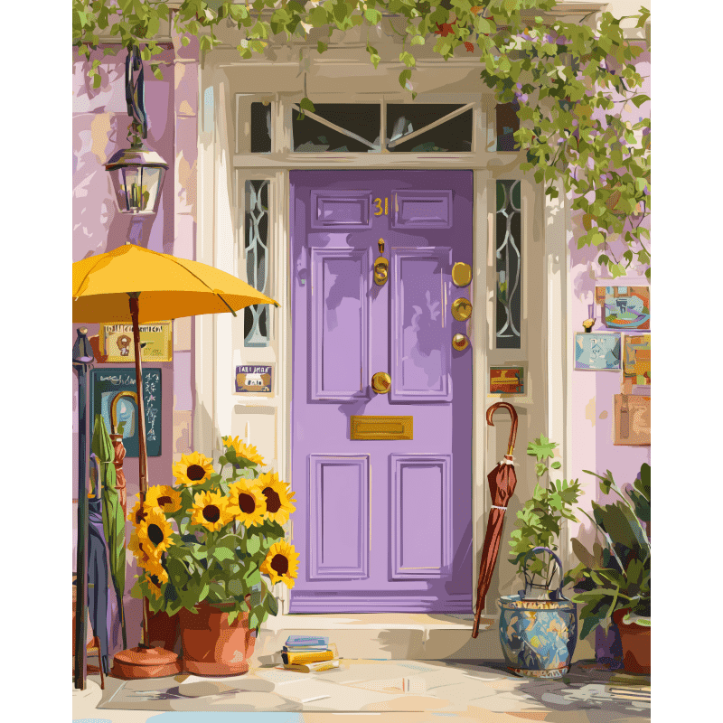 Purple Door | Paint by Numbers