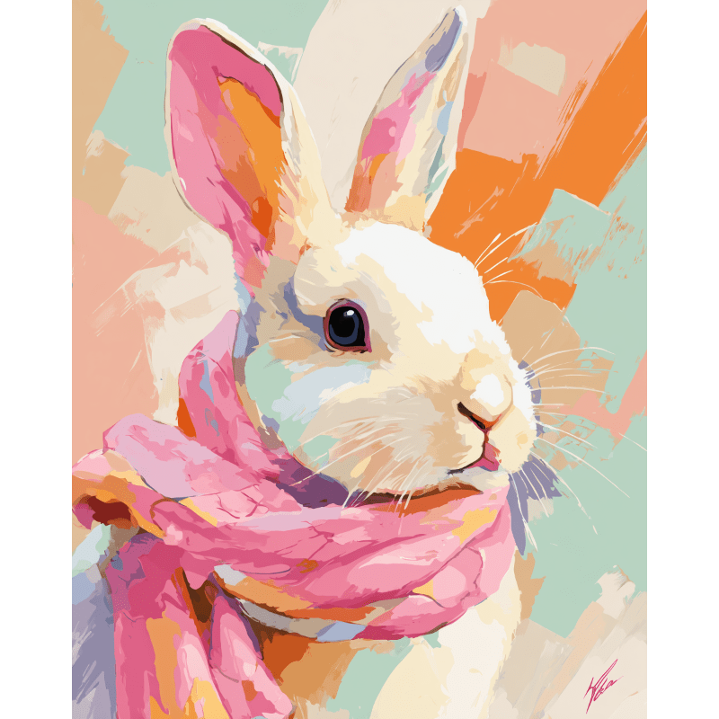 Pastel Bunny | Paint by Numbers