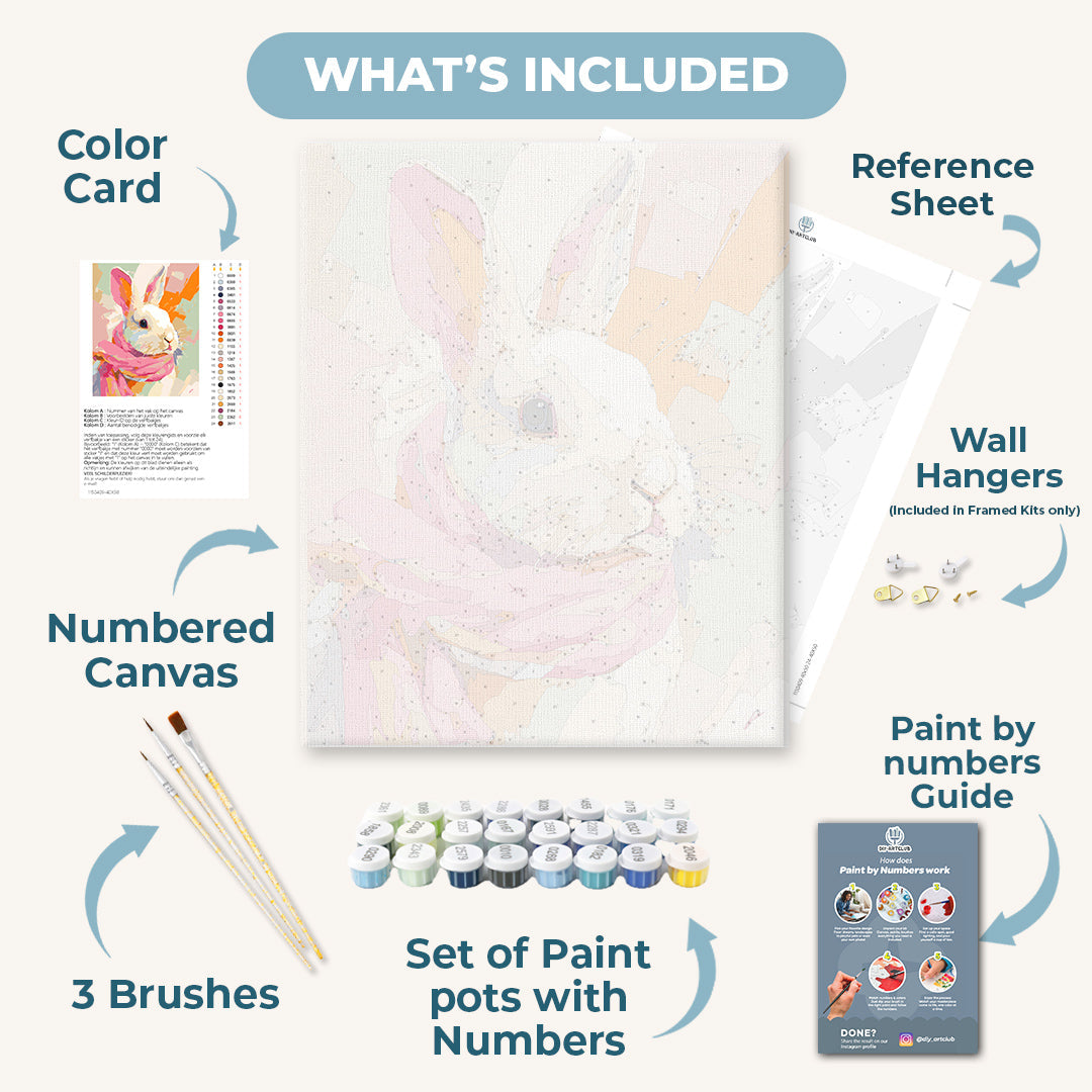 Pastel Bunny | Paint by Numbers