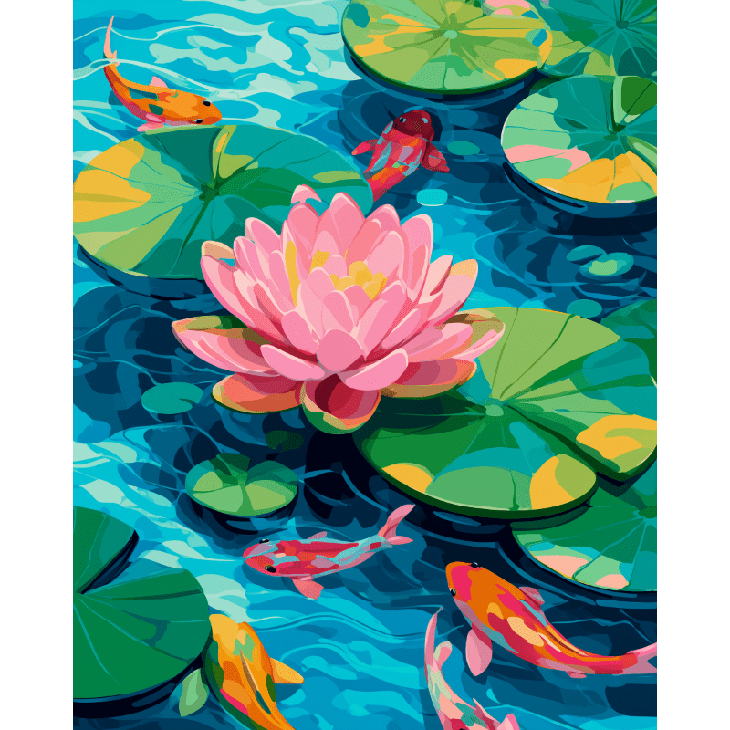 A Lotus Bloom | Paint by Numbers