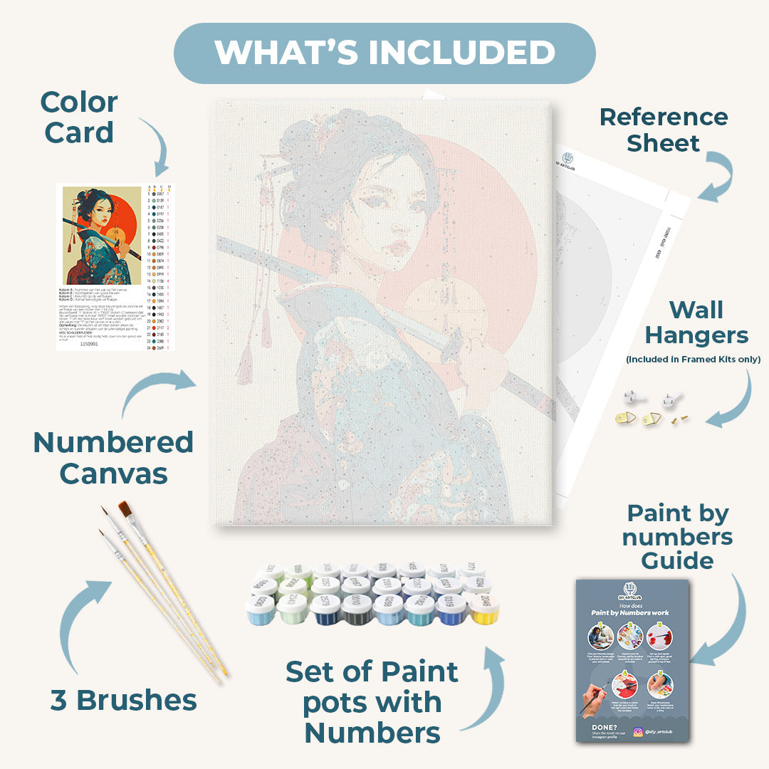 A Warrior Woman | Paint by Numbers