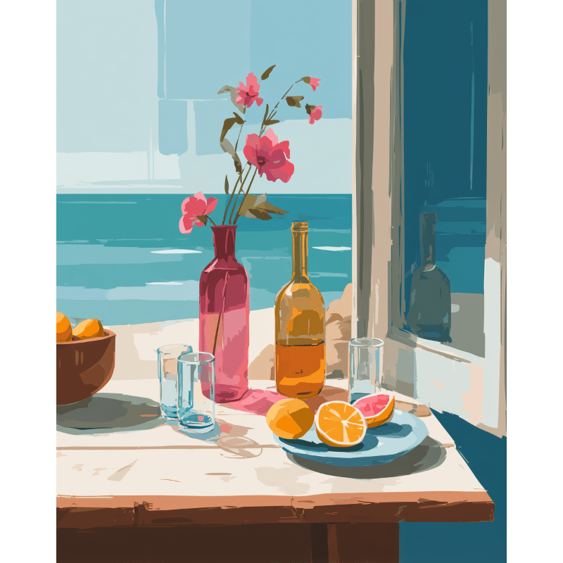 Seaside Still Life | Paint by Numbers