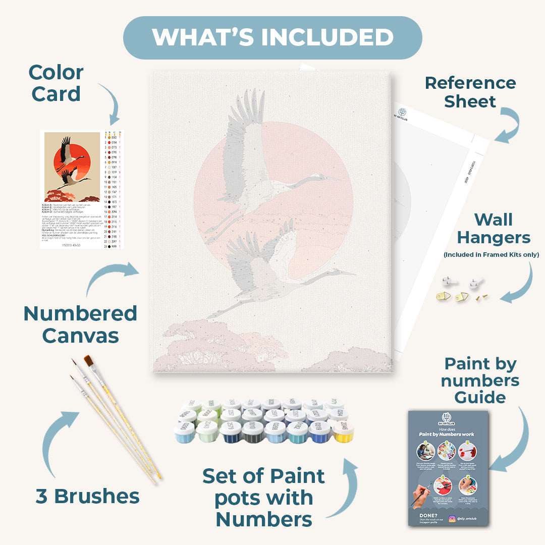 Cranes Set | Paint by Numbers
