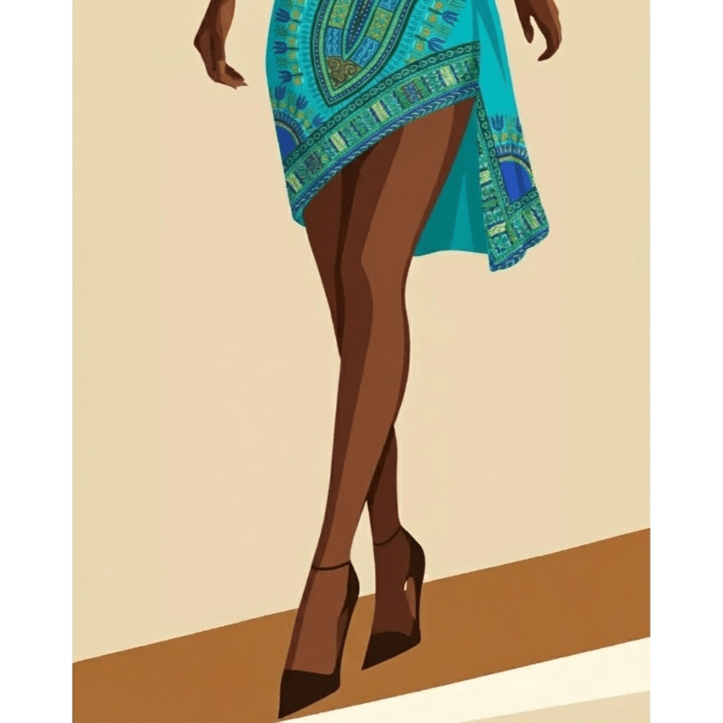 Elegant African Woman | Paint by Numbers