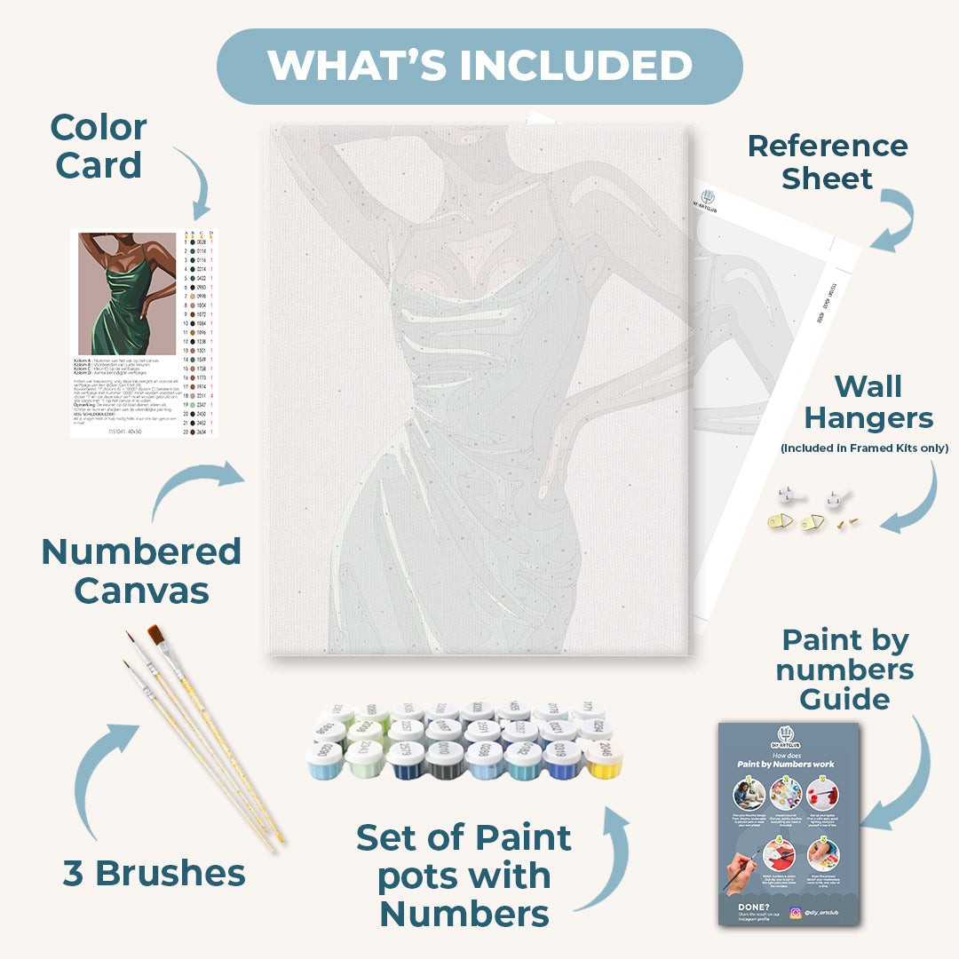 Elegant Lady | Paint by Numbers