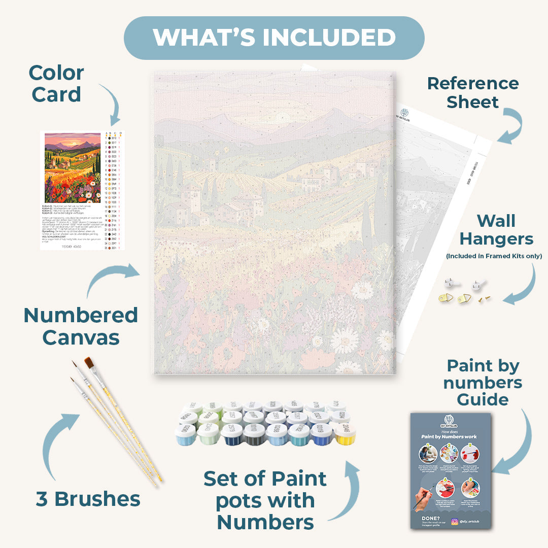 Wildflower Landscape | Paint by Numbers