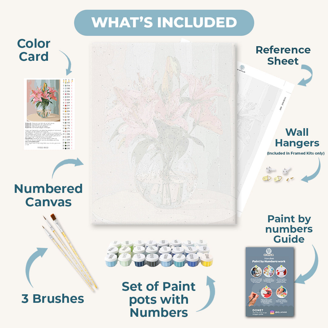 Gentle Lilies | Paint by Numbers