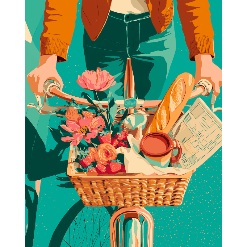 A morning basket | Paint by Numbers