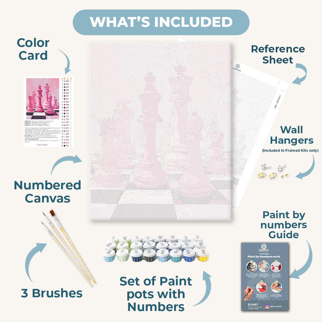 Pink Gambit | Paint by Numbers