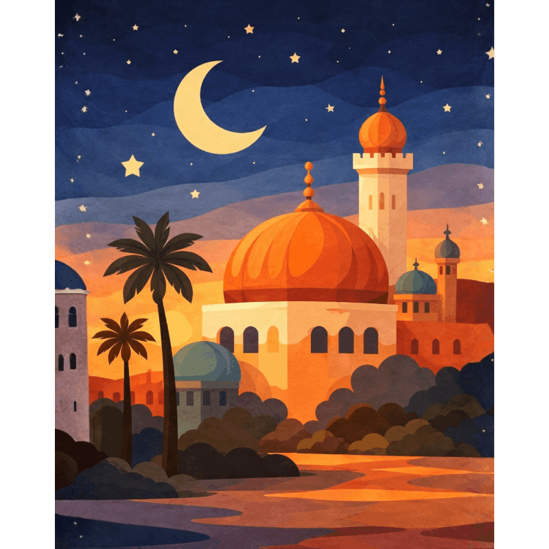 Under the Crescent Moon | Paint by Numbers