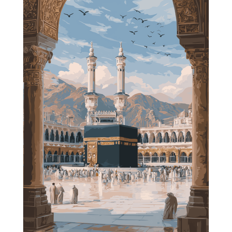 Toward the Kaaba | Paint by Numbers