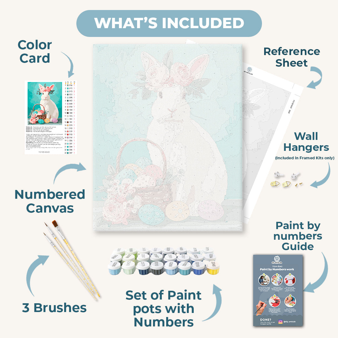 Elegant Easter Bunny | Paint by Numbers