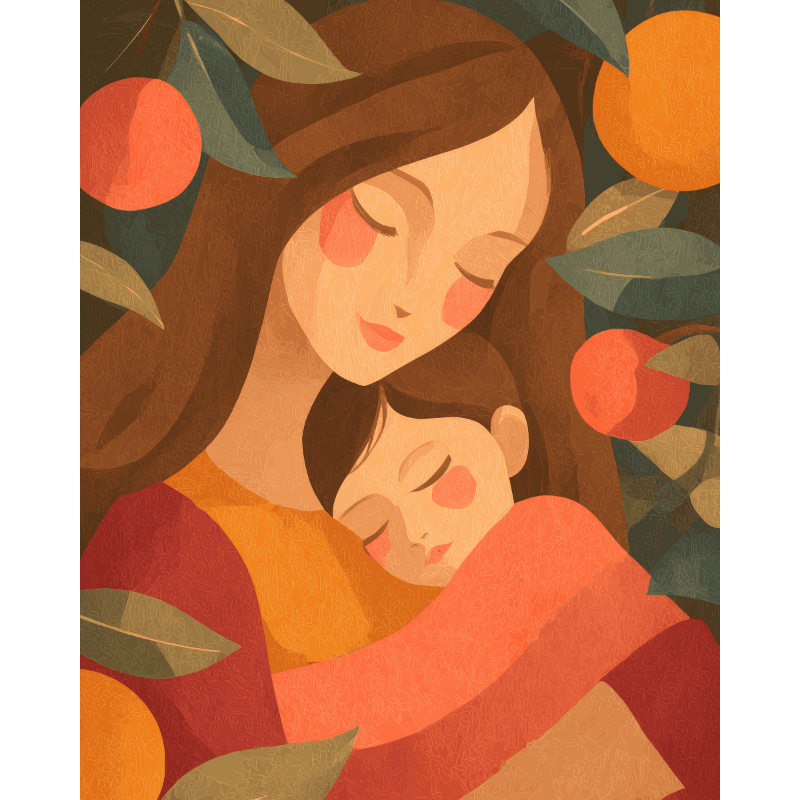 Mother and Child | Paint by Numbers