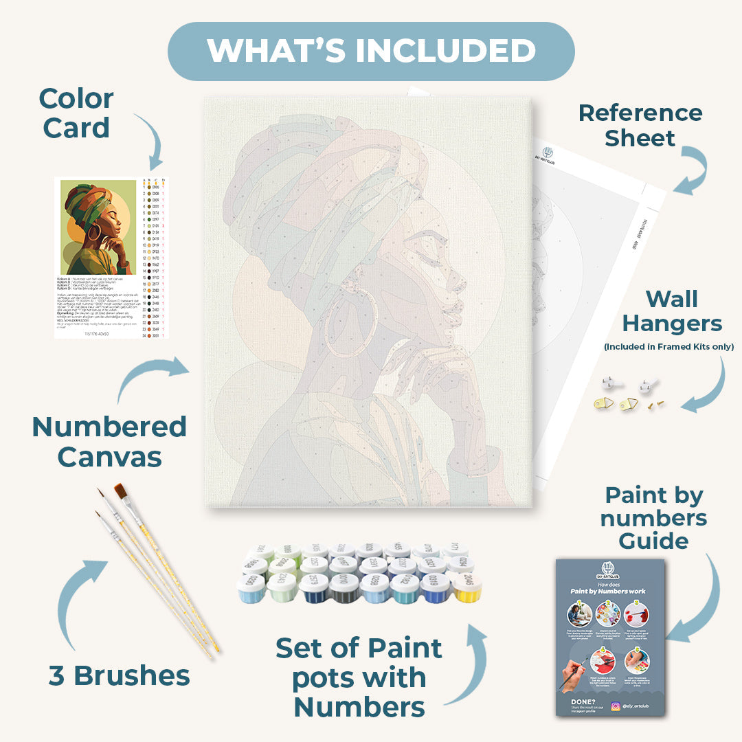 Golden Profile | Paint by Numbers