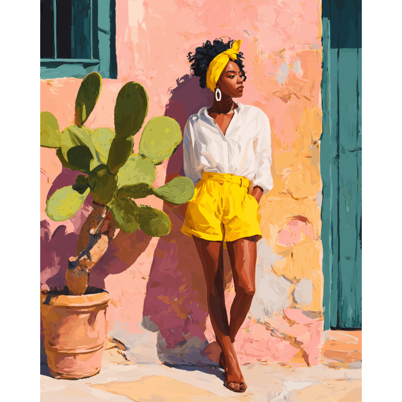Sunlit Confidence | Paint by Numbers