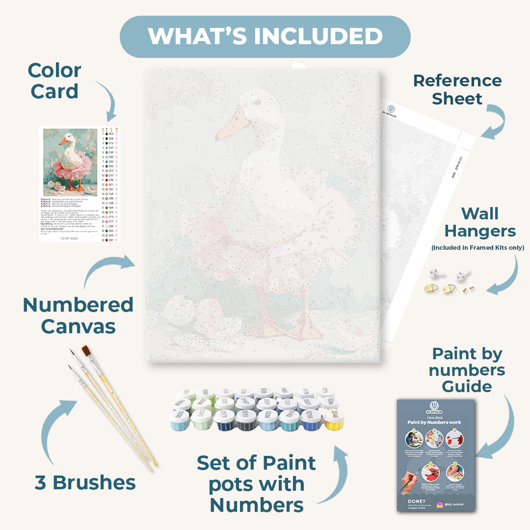 The Goose Ballerina | Paint by Numbers