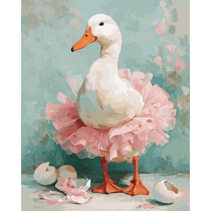 The Goose Ballerina | Paint by Numbers