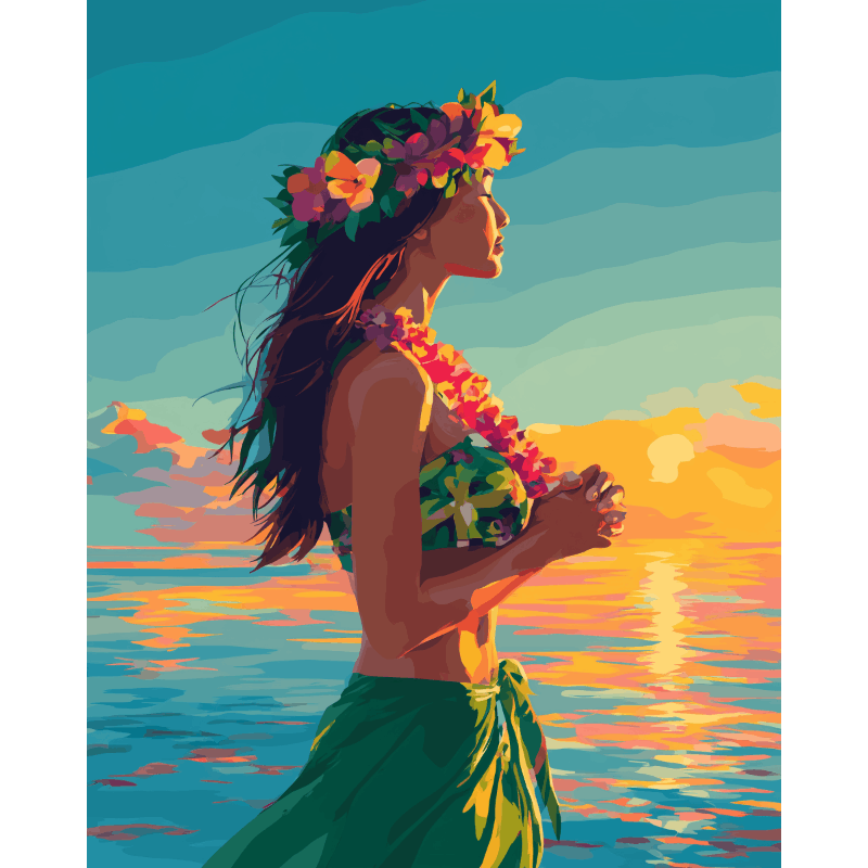 Hula Dancer | Paint by Numbers