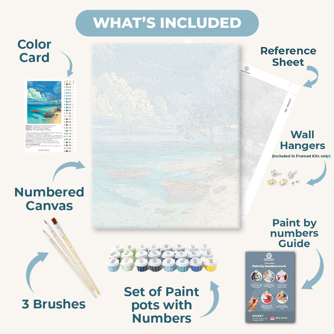 Shades of Blue | Paint by Numbers