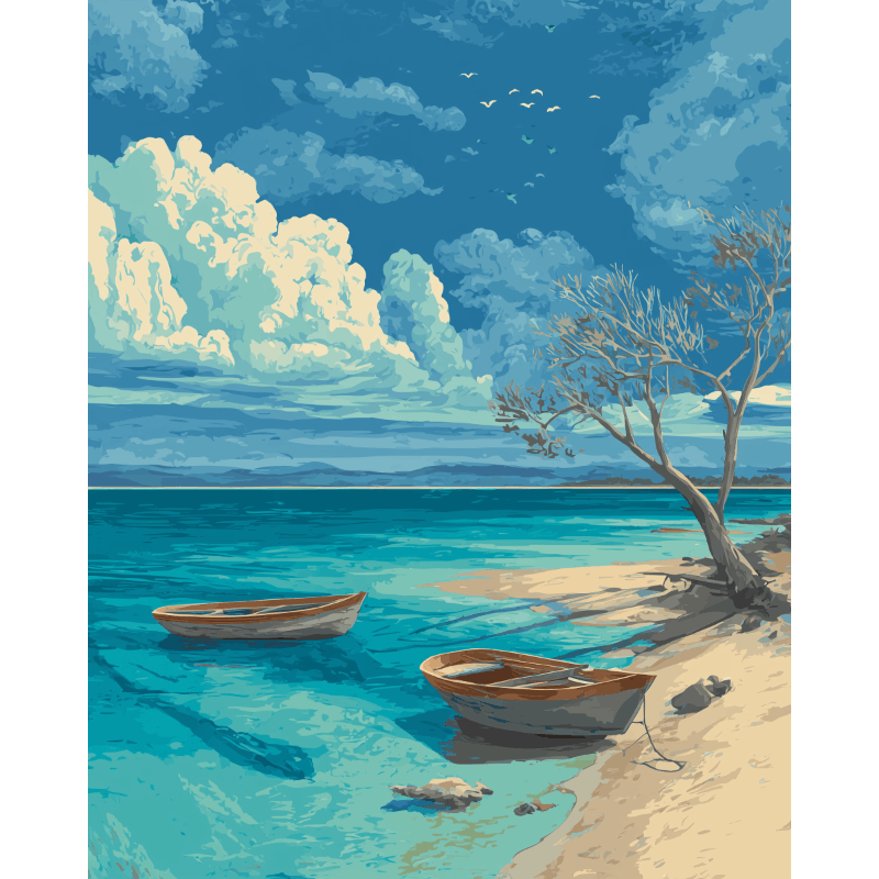 Shades of Blue | Paint by Numbers