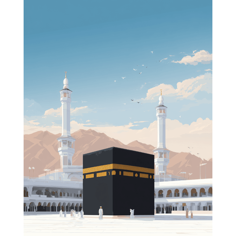 Sacred Kaaba | Paint by Numbers
