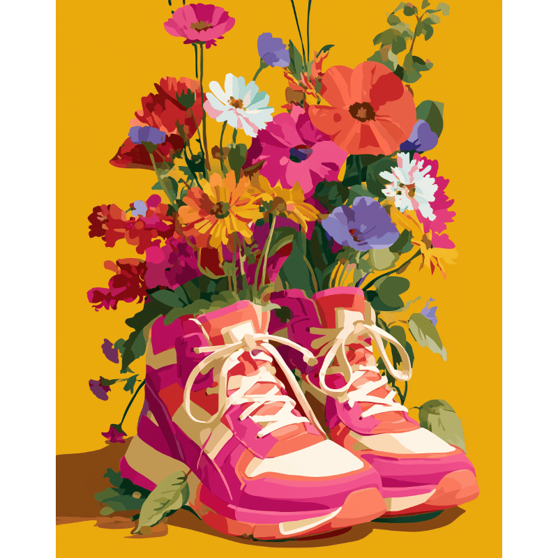 Run into Spring | Paint by Numbers