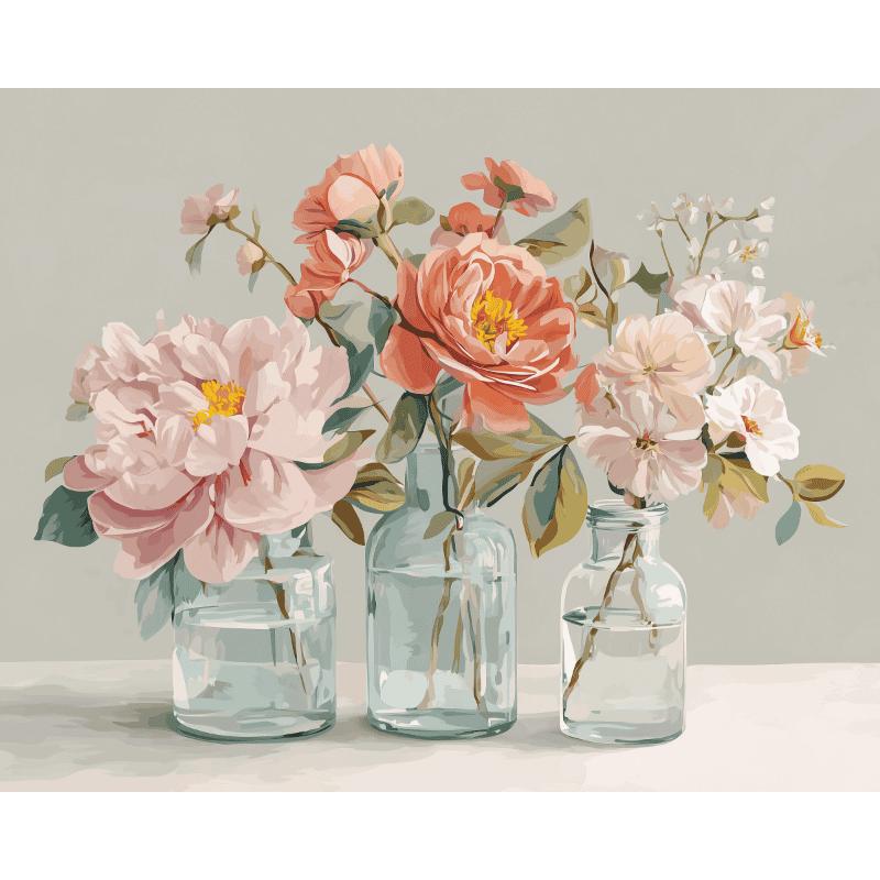 Botanical Glass | Paint by Numbers