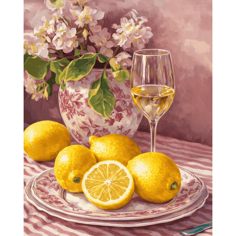 Porcelain in Pink | Paint by Numbers